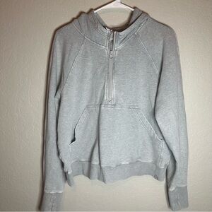 JoyLab Women's Light Gray Half-Zip Hoodie